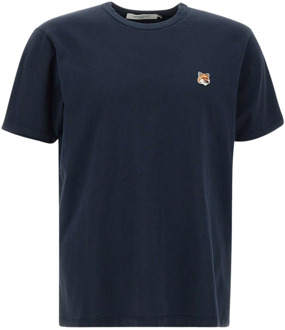 T-Shirts Maison Kitsuné , Blue , Heren - L,M,S,Xs