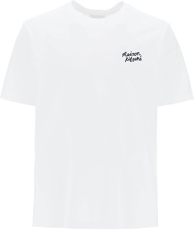 T-Shirts Maison Kitsuné , White , Heren - Xl,L,M,S,Xs