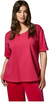 T-shirts Marina Rinaldi , Pink , Dames - 2XL