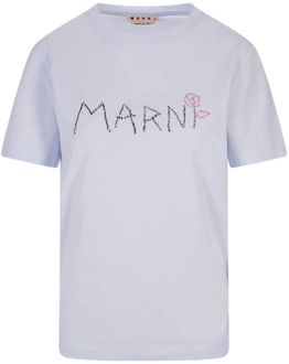 T-Shirts Marni , Blue , Dames - S,Xs,2Xs