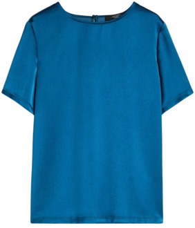 T-Shirts Max Mara Weekend , Blue , Dames - 2Xl,L,M,S