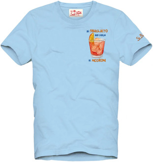 T-Shirts MC2 Saint Barth , Blue , Heren - 2XL