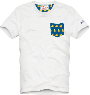 T-Shirts MC2 Saint Barth , White , Heren - Xl,L,M,S,3Xl