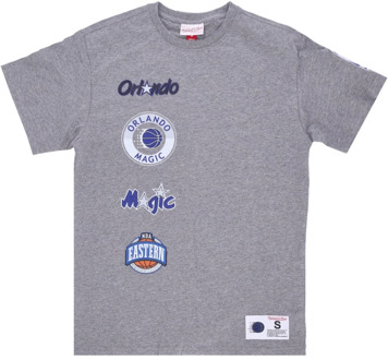 T-Shirts Mitchell & Ness , Gray , Heren - Xl,S