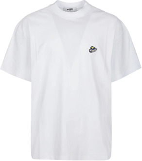 T-Shirts Msgm , White , Heren - L,M