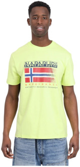 T-Shirts Napapijri , Yellow , Heren - Xl,L,M