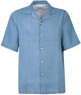 T-Shirts Officine Générale , Blue , Heren - Xl,L,M,S