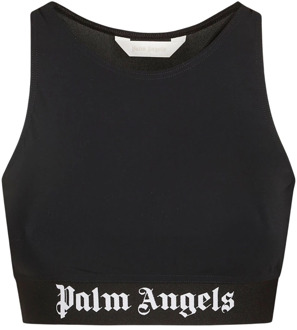 T-Shirts Palm Angels , Black , Dames - S