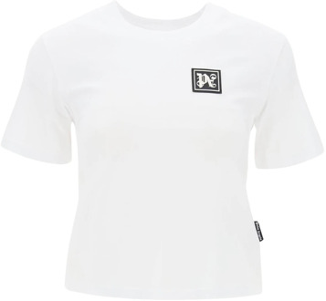 T-Shirts Palm Angels , White , Dames - L,M,Xs