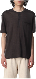 T-Shirts Paolo Pecora , Brown , Heren - XL