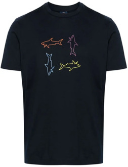 T-Shirts Paul & Shark , Blue , Heren - Xl,L