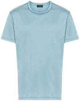 T-Shirts Roberto Collina , Blue , Heren - 2Xl,Xl,L,M