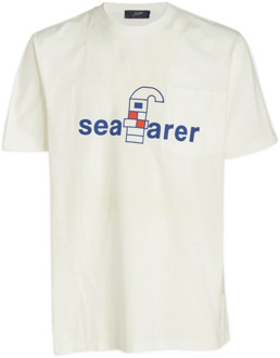 T-shirts Seafarer , White , Heren - L,M,S