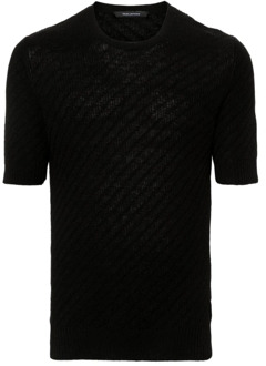 T-Shirts Tagliatore , Black , Heren - Xl,M