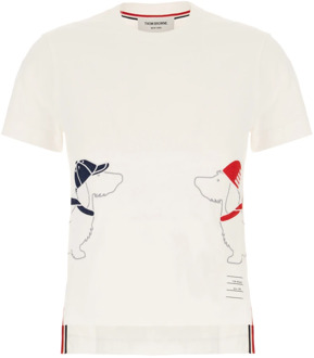 T-Shirts Thom Browne , White , Dames - 3XS