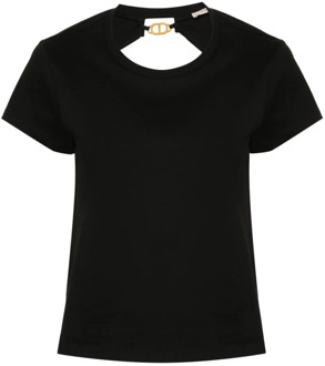 T-Shirts Twinset , Black , Dames - L,M,S