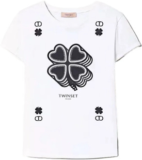 T-Shirts Twinset , White , Dames - M,S,Xs