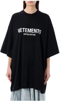 T-Shirts Vetements , Black , Dames - L,M,S