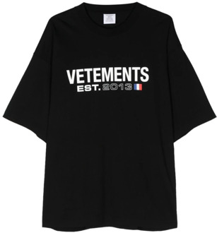 T-Shirts Vetements , Black , Dames - L,M
