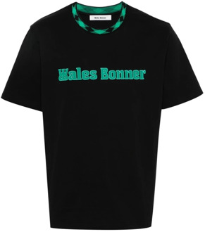 T-Shirts Wales Bonner , Black , Heren - L,M,S,Xs