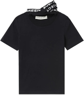 T-Shirts Y/Project , Black , Dames - L,M,S,Xs