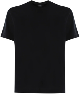 T-shirts Zanone , Black , Heren - S,3Xl,4Xl