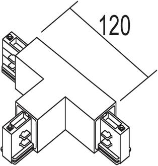 T-stekker aarde Link, zilver