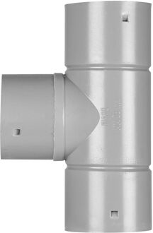T-stuk Voor Drainagebuis - Pvc - Grijs - Ø80mm