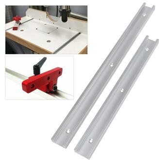 T-Track Lineaire Gidsen T-Slot Aluminium Voor Houtbewerking Gereedschap Werkbank Machines Voor Building 300/400mm Diy Handleiding Saw 300 Mm