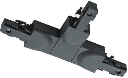 T-verbinder DUOline, PE buiten links, mat zwart