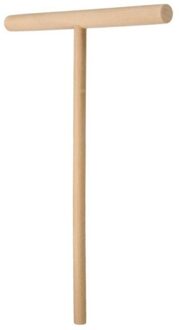 T Vorm Houten Crêpe Pannenkoek Beslag Strooier Stok Thuis Keuken Tool Diy Pannenkoek Restaurant Kantine Levert 12*16Cm