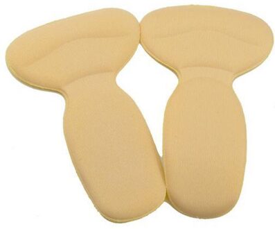 T-Vorm Inlegzolen Hoge Hak Schoenen Pad Super Zachte Binnenzool Non Slip Spons Kussen Voet Hak Protector Kleverige Pasta zwart Inlegzolen mise