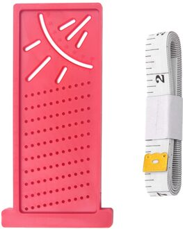 T-Vormige Houtbewerking Meten Gat Heerser Markering Lijn Straightedge 45 90 Graden Hoek Heerser Metric Meten Gauge Handgereedschap Rood