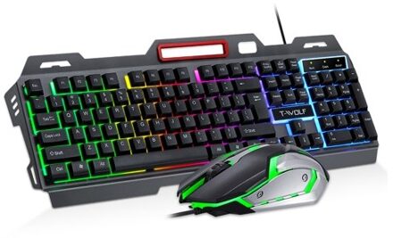 T-WOLF Thunder Wolf TF-600 Keyboard and Mouse Set Keyboard & Mouse 2 in 1 Combo