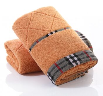 T086A Mooie Kleur Water Absorberende Kleine Mannelijke Vrouwelijke Blauw Bruin Roze Katoen Thuis Hotel Snel Droog Plaid Streep gezicht Handdoek goud