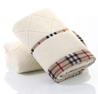 T086A Mooie Kleur Water Absorberende Kleine Mannelijke Vrouwelijke Blauw Bruin Roze Katoen Thuis Hotel Snel Droog Plaid Streep gezicht Handdoek licht geel