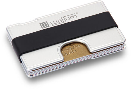 T1 Cardholder Wallet Silver Zilver - 88 x 56 x 6 mm