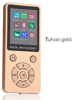 T1 Draadloze Lichtgewicht MP3 MP4 Muziekspeler Met Scherm Ultradunne Draagbare Mini Speler Verstelbare Modus Knop Type goud