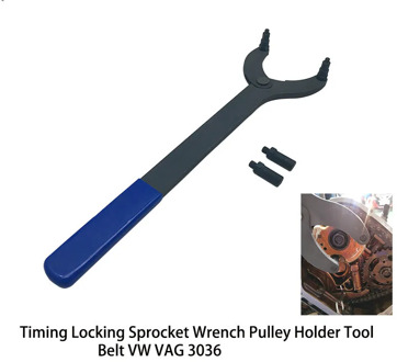 T10172 Car Timing Locking Sprocket Adjustable Wrench Camshaft Pulley Holder Tool Belt For VW Audi Skoda VAG 3036 Repair