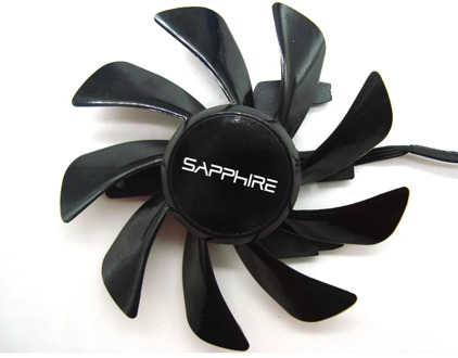 T129215SU GPU VGA Cooler Graphics Fan For Radeon Sapphire RX470D 4G D5 RX570 RX 570 ITX Video Card Cooling As Replacement