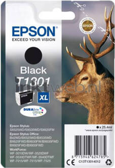 T1301 XL Singlepack Zwart DURABrite Ultra Ink