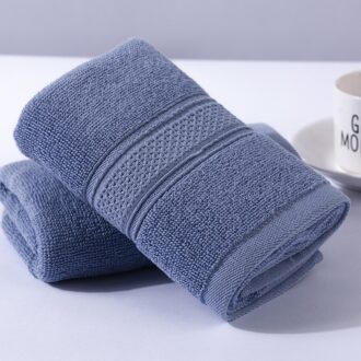 T146A Plain Kleur Leuk Cadeau Marineblauw Ivoor Bruin Paar Handdoek Gezicht Handdoek marine blauw