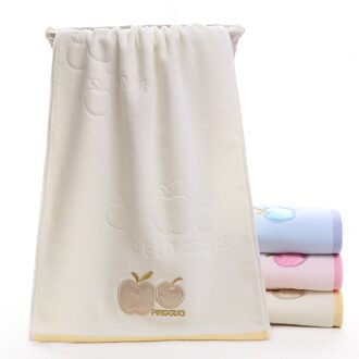 T148A Dikke Unieke Roze Ivoor Blauw Apple Patroon Water Absorberende Huwelijkscadeau Voor Bruid Grown Katoen Thuis Gezicht Handdoek