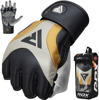T17 Aura Grappling Gloves - Large - Kunststof Zwart