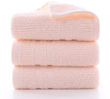 T172A Mooie Goede Huwelijkscadeau Op Verkoop Effen Kleur Dikke Roze Blauw Champagne Wateropname Katoen Gezicht Handdoek roze 1 stuk