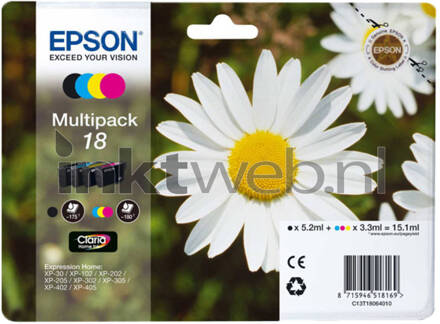 T1806 Multipack 3-kleuren Claria Home Ink