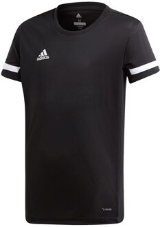 T19 Sportshirt - Maat 140  - Unisex - zwart - wit