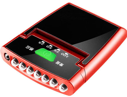 T20 Clip op Licht Cap Hoed Licht Handsfree Sensor Oplaadbare Waterdichte Lichtgewicht Draagbare Koplamp 6 LED Clip- op Koplamp rood