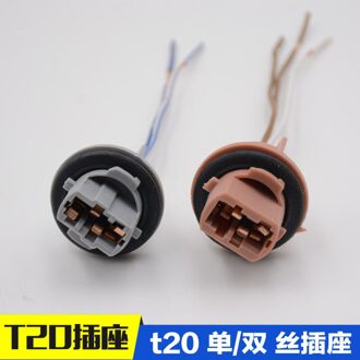 T20 Enkele Draad Socket T20 Dubbele Draad Socket T Auto Bulb Socket