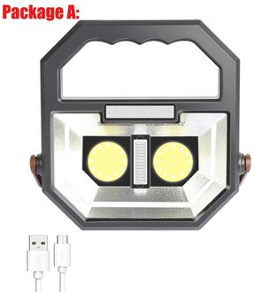 T20 Zoeklicht Draagbare Verlichting Oplaadbare Led Draagbare Licht Camping Licht Waterdicht Schijnwerpers Stand Werklampen Package A